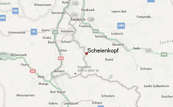 Scheienkopf Location Map