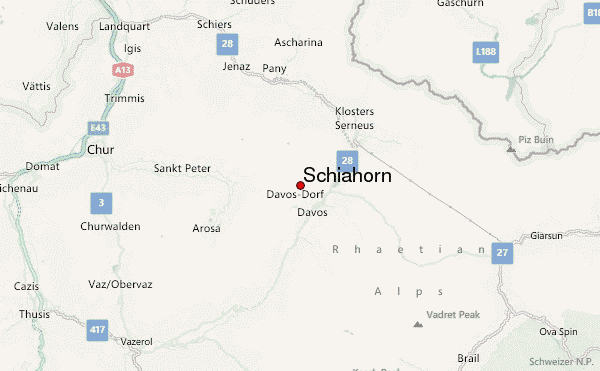 Schiahorn Location Map