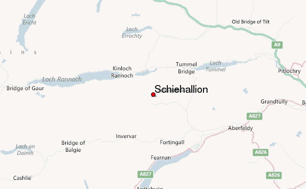 Schiehallion Location Map