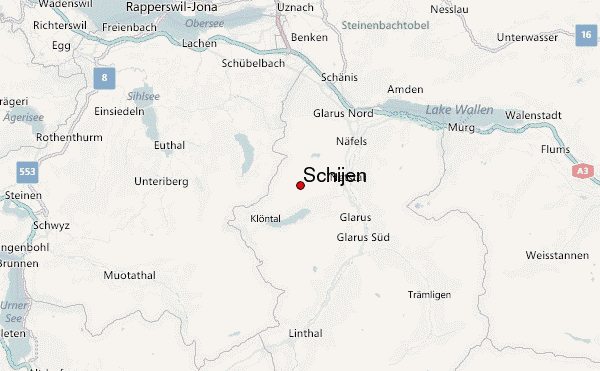 Schijen Location Map