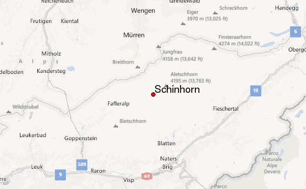 Schinhorn Location Map