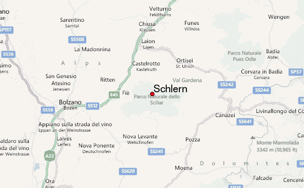 Schlern Location Map