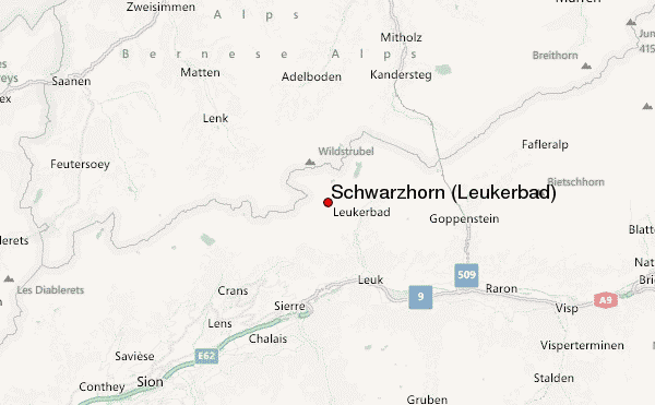 Schwarzhorn (Leukerbad) Location Map