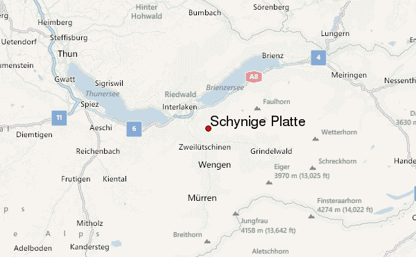 Schynige Platte Location Map