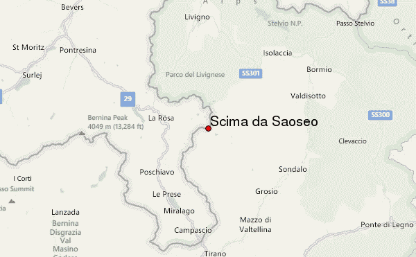 Scima da Saoseo Location Map