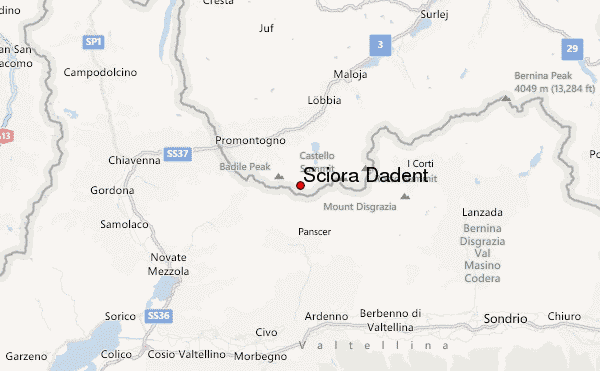 Sciora Dadent Location Map