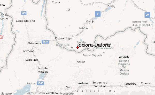 Sciora Dafora Location Map