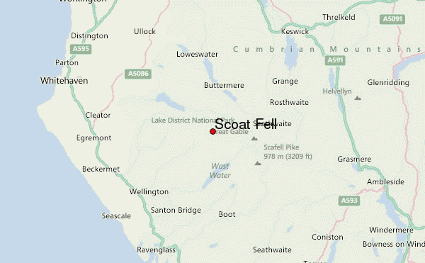 Scoat Fell Location Map