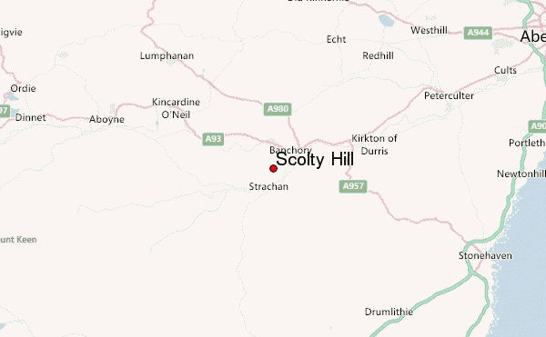 Scolty Hill Location Map