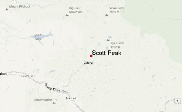 Scott Peak Location Map