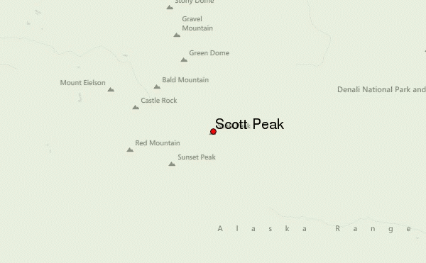 Scott Peak Location Map