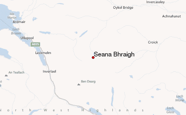 Seana Bhràigh Location Map