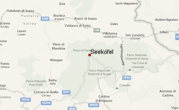 Seekofel Location Map