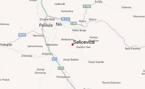 Seličevica Location Map