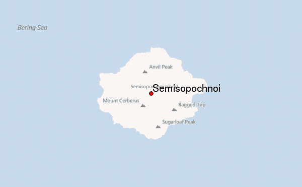 Semisopochnoi Location Map