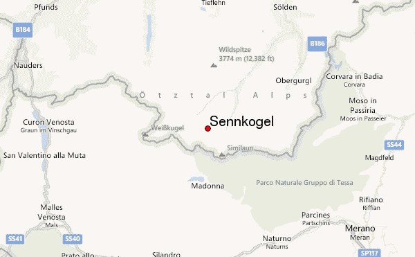 Sennkogel Location Map