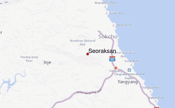 Seoraksan Location Map