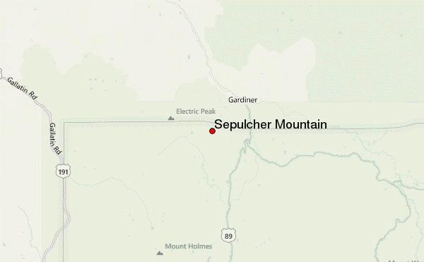 Sepulcher Mountain Location Map