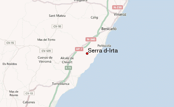 Serra d'Irta Location Map