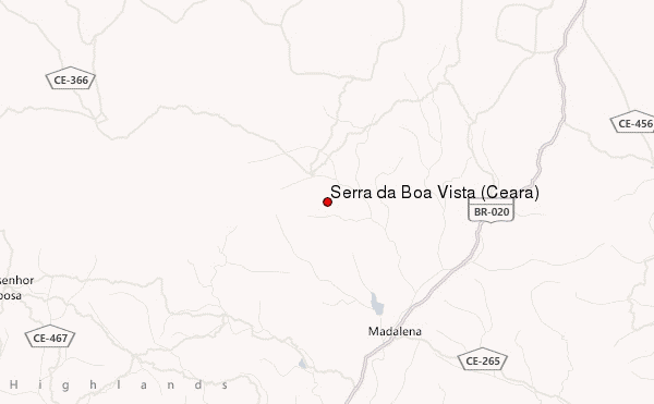 Serra da Boa Vista (Ceará) Location Map