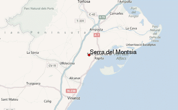 Serra del Montsià Location Map