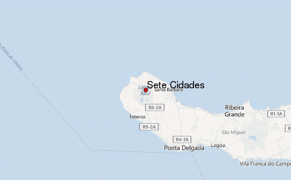 Sete Cidades Location Map
