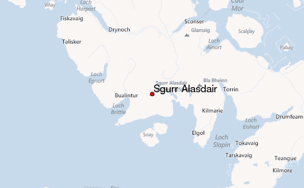 Sgurr Alasdair Location Map
