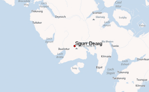 Sgurr Dearg Location Map