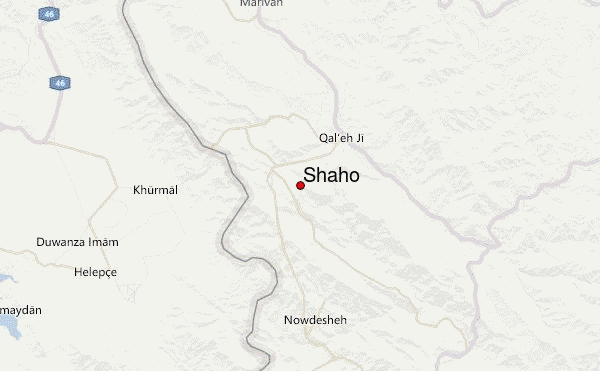 Shaho Location Map