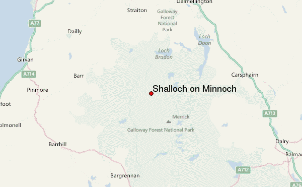 Shalloch on Minnoch Location Map