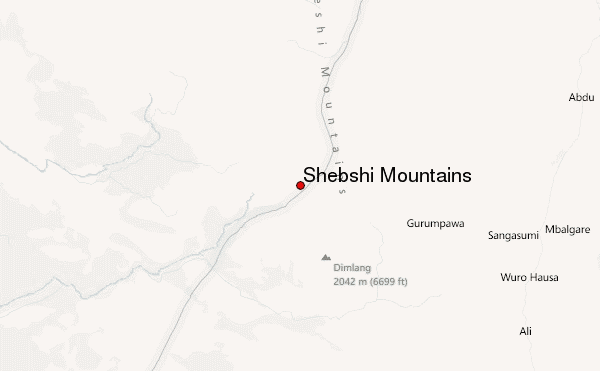 Mount Dimlang Location Map