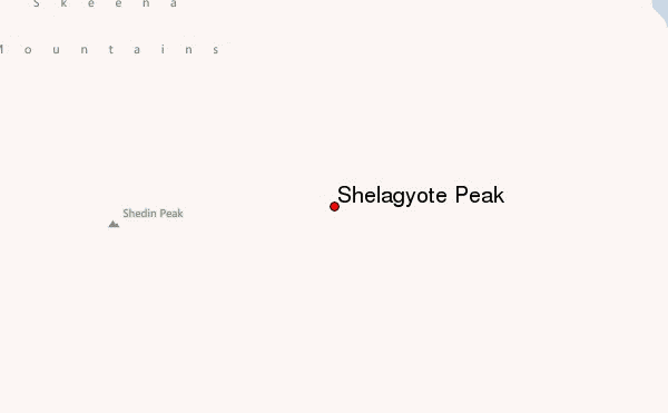 Shelagyote Peak (Sicintine Range) Location Map