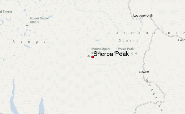 Sherpa Peak Location Map