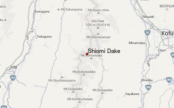 Shiomi Dake Location Map