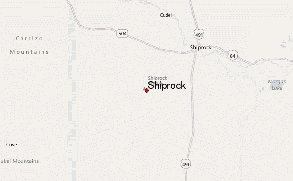 Shiprock Location Map