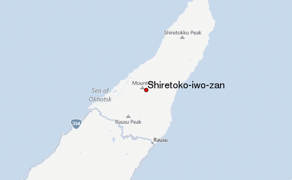 Shiretoko-iwo-zan Location Map