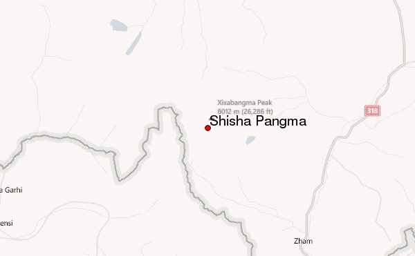 Shisha Pangma Location Map