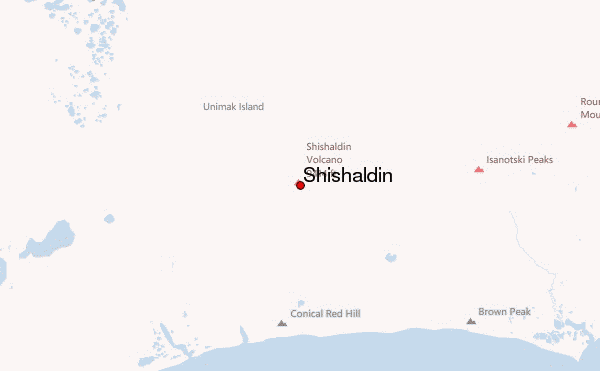 Shishaldin Location Map