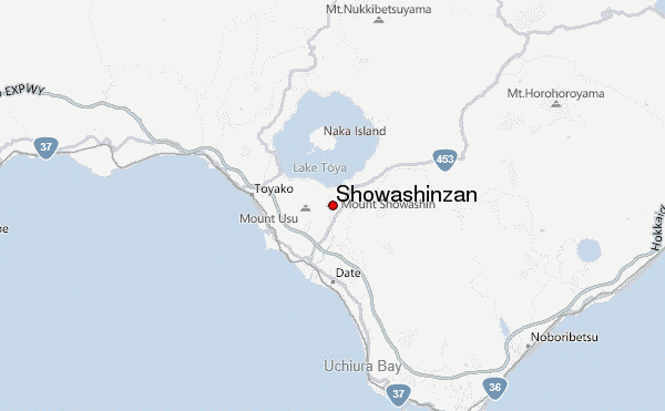 Showashinzan Location Map