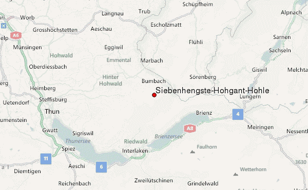 Siebenhengste-Hohgant-Höhle Location Map