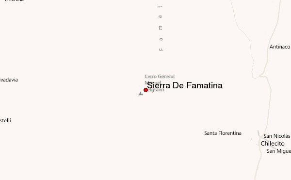 Sierra De Famatina Location Map