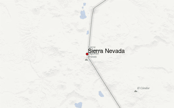 Sierra Nevada Location Map