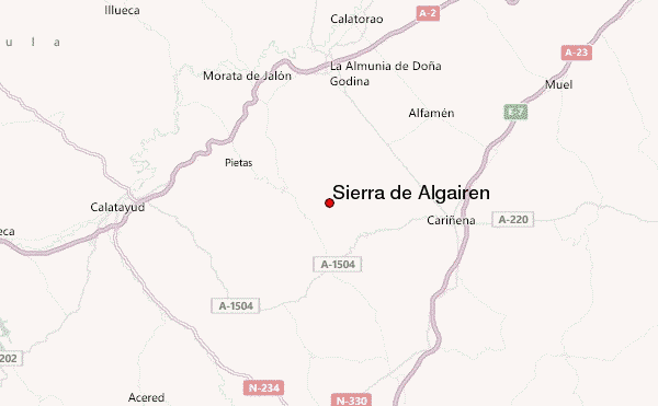 Pico de Valdemadera Location Map