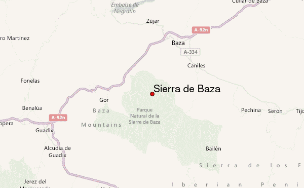 Calar de Santa Bárbar Location Map