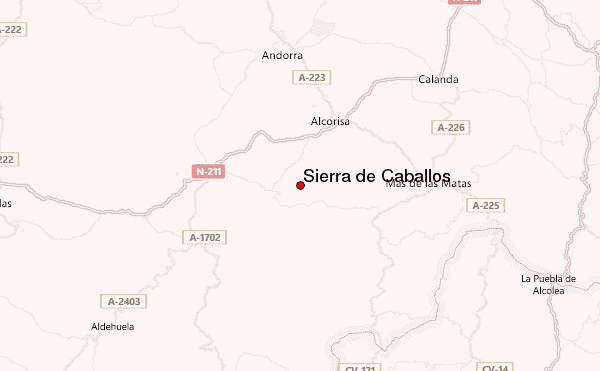 Sierra de Caballos Location Map