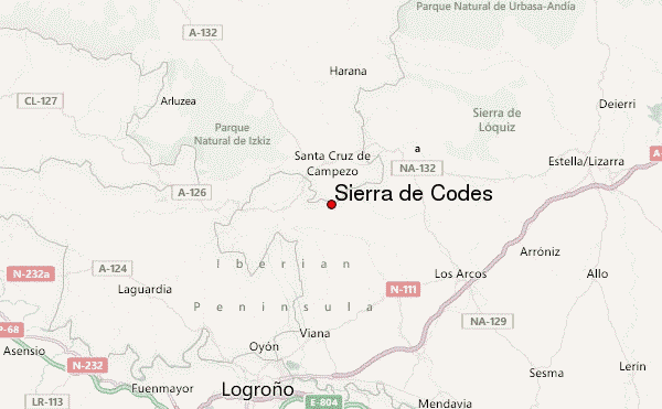 Sierra de Codés Location Map
