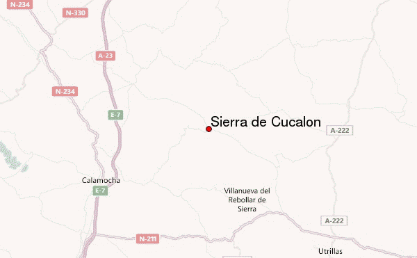 Sierra de Cucalón Location Map