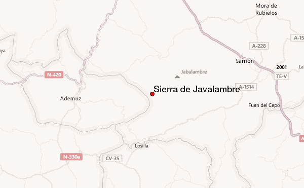 Sierra de Javalambre Location Map