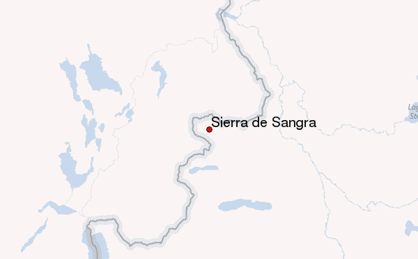 Sierra de Sangra Location Map
