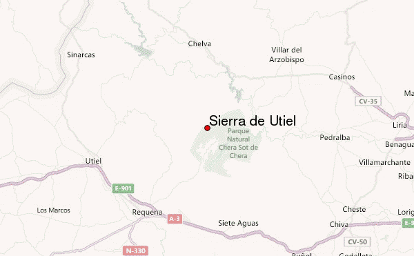 Sierra de Utiel Location Map